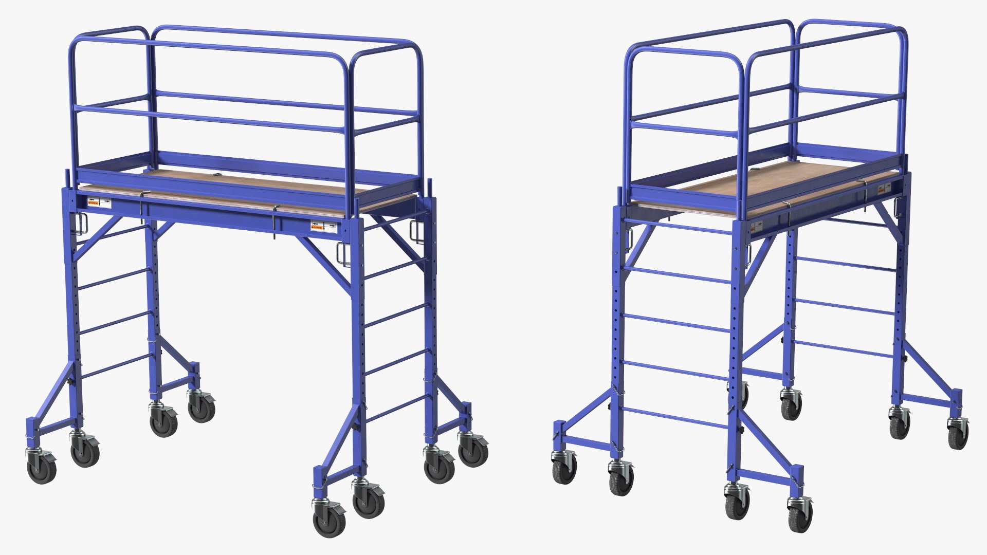 Rolling Scaffold Blue 3D Model - TurboSquid 2128808