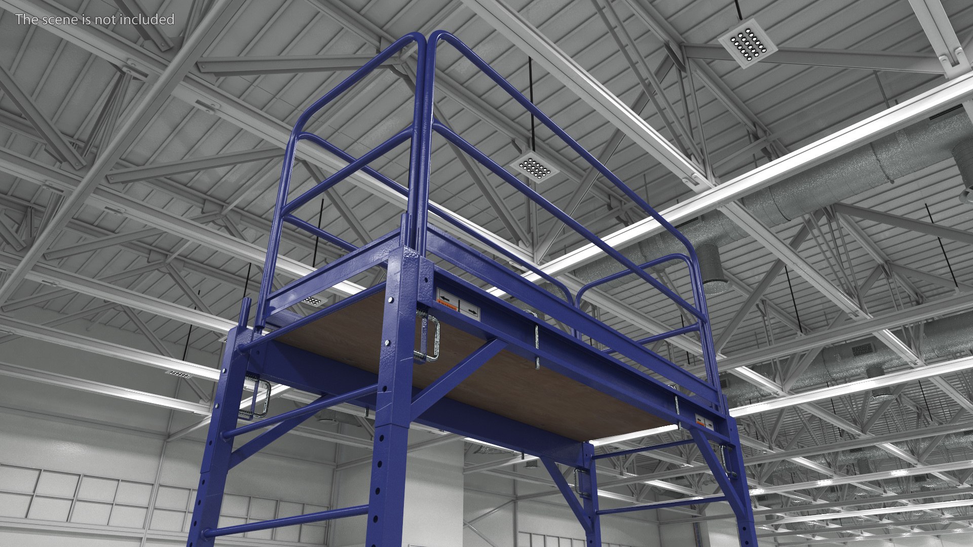 Rolling Scaffold Blue 3D Model - TurboSquid 2128808