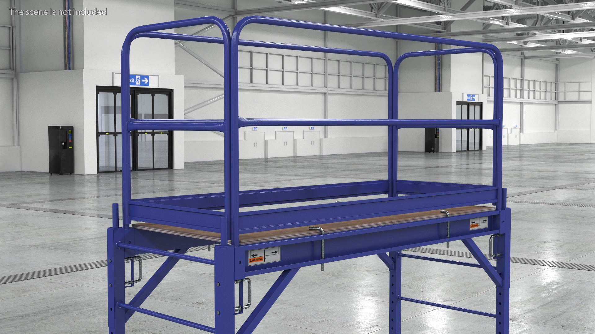 Rolling Scaffold Blue 3D Model - TurboSquid 2128808