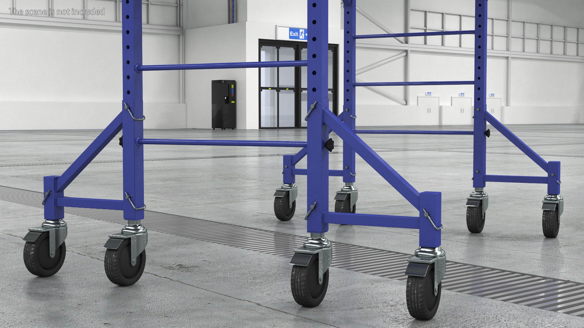 Rolling Scaffold Blue 3D Model - TurboSquid 2128808