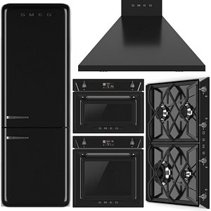 3D model SMEG kitchen appliances