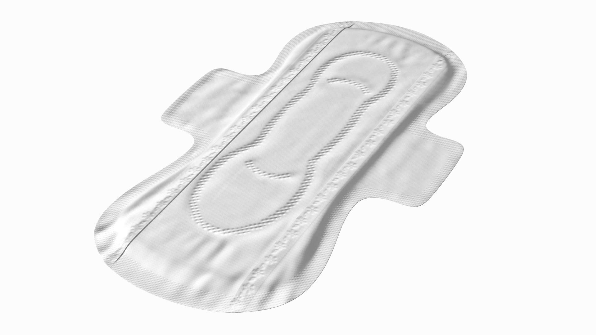 Sanitary Napkin Pad with Wings 3D model TurboSquid 2177339