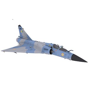 3D dessault-mirage-2000 military aircraft