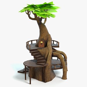 fantasy tree house 3d 3ds
