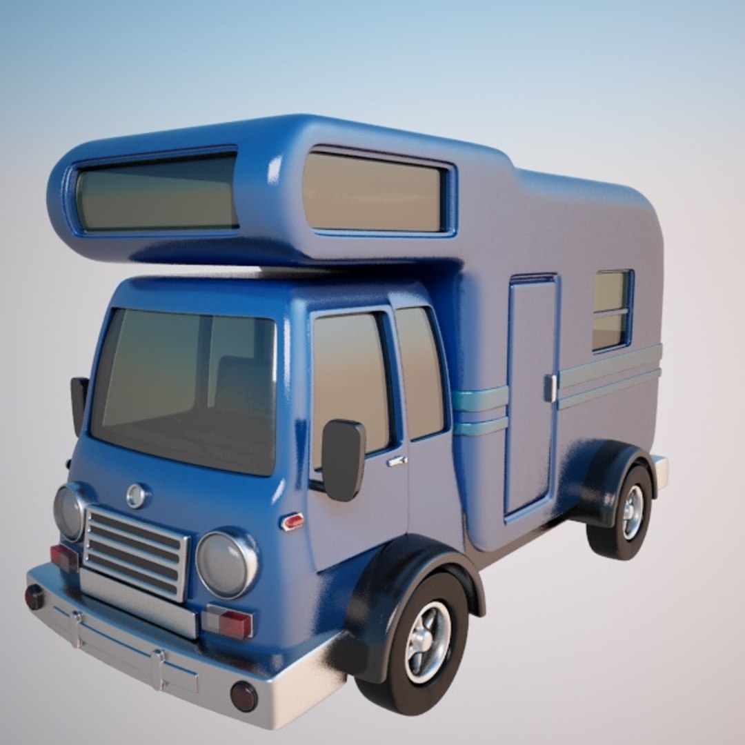 caravan car van 3d max