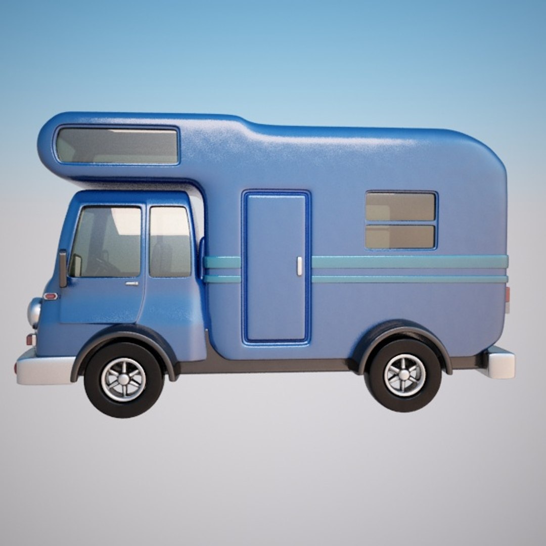 caravan car van 3d max