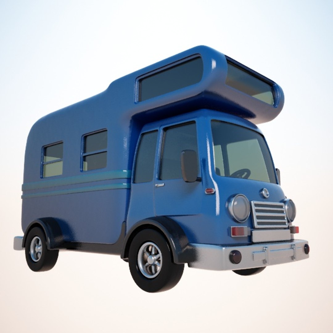 caravan car van 3d max