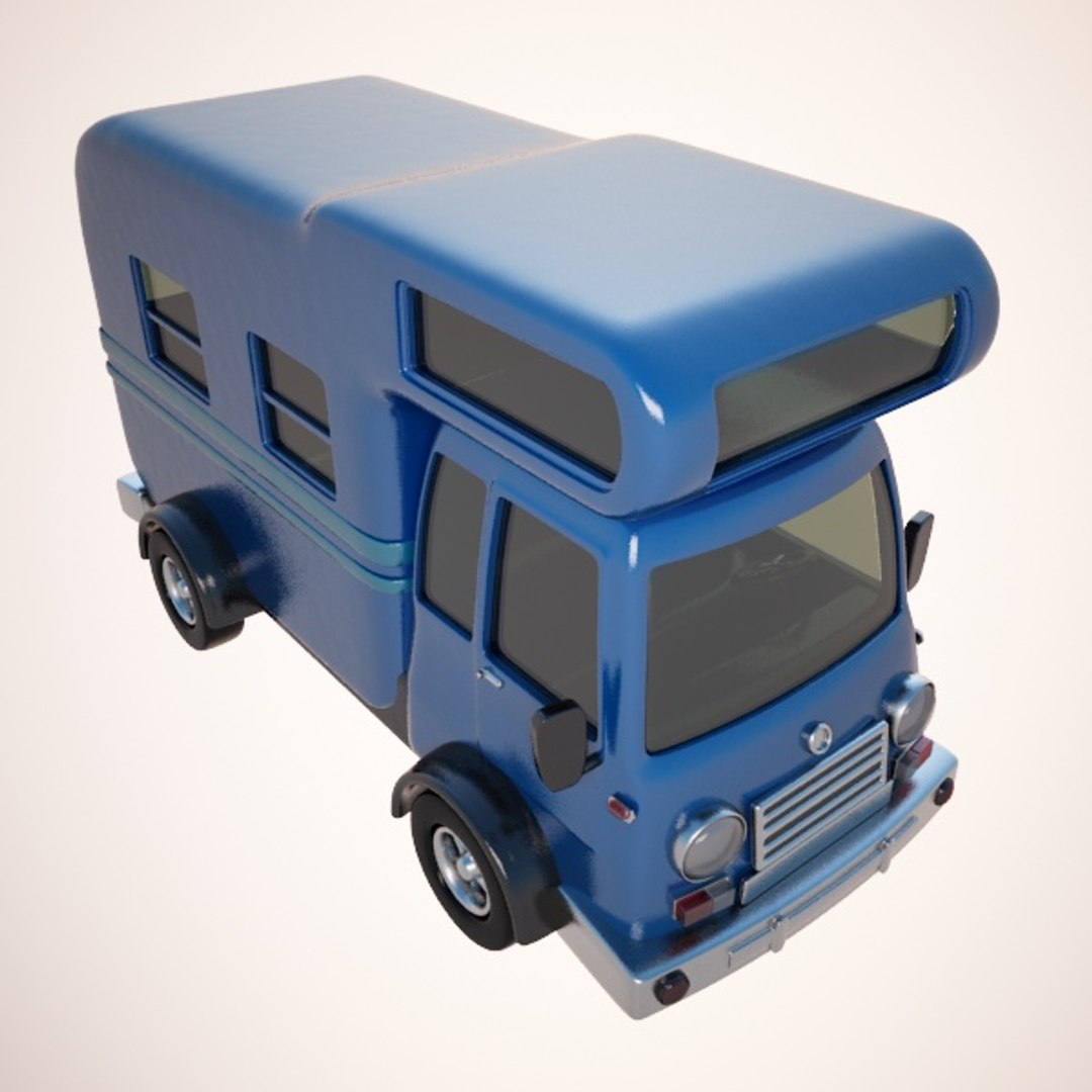 caravan car van 3d max