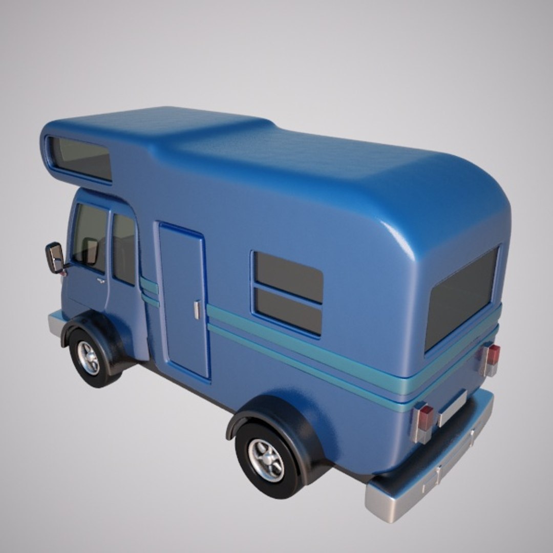 caravan car van 3d max