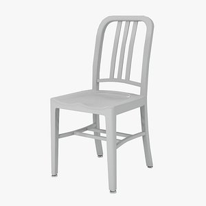 navy chair emeco 3d c4d