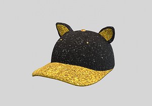 3D glittery stylistic cap