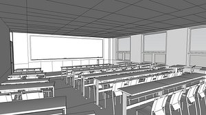 lecture room 3D model
