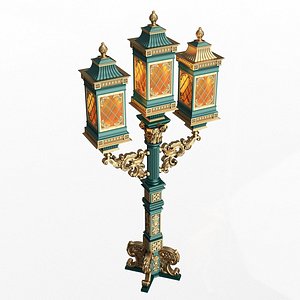 3D model Classic Street Light 0202