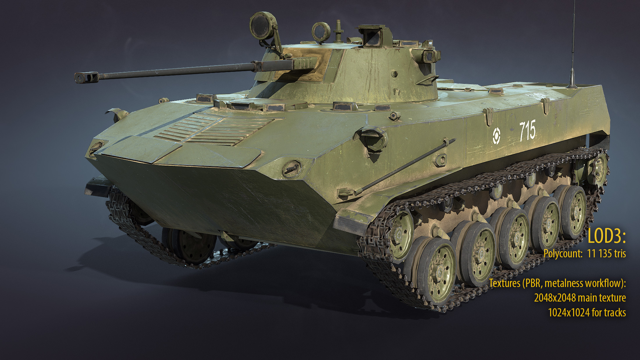 3D модель БМД-2 Коллекция - TurboSquid 1832955