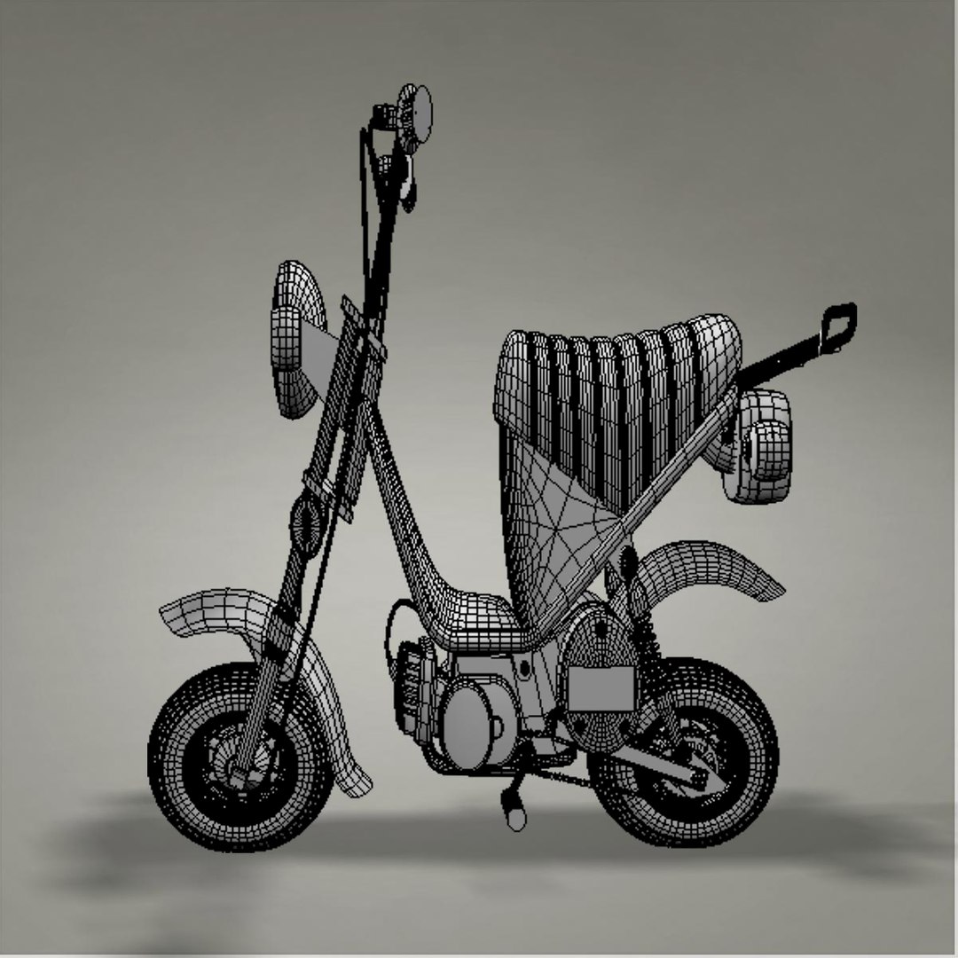 Yamaha Chappy Minibike 3d Model