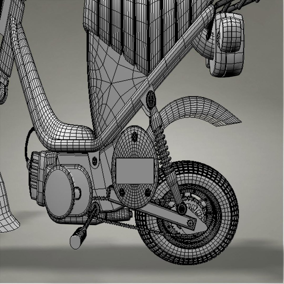 Yamaha Chappy Minibike 3d Model