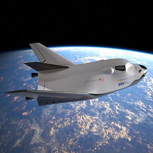 Dream Chaser Orbital Spaceplane Flight Pose Simplified
