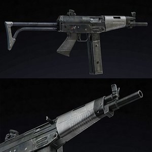 FAMAE SAF Low Poly 3D model