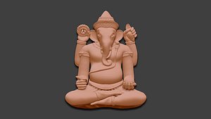 3D Ganesha Sculpture God 3