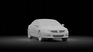 3D Volkswagen Passat CC 2009 model