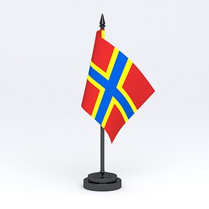 3D Table Flag 2007 Flag of Orkney model