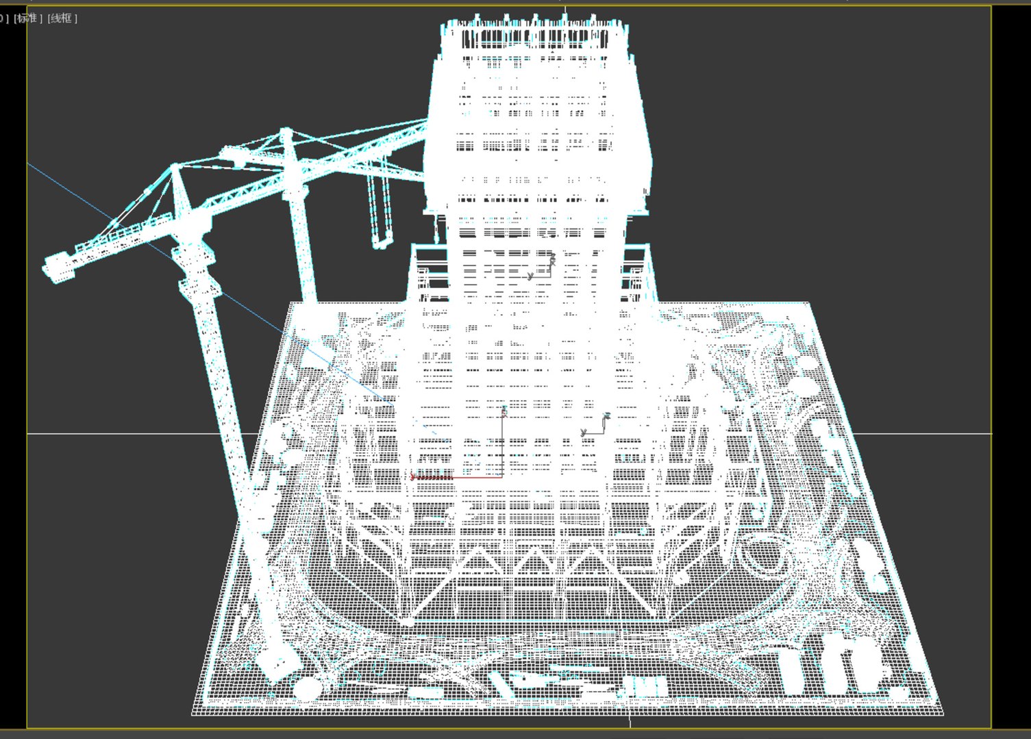 Under Construction Scene Building Site Construction Site 3D Model ...