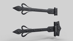 3D Hinges Medieval M3