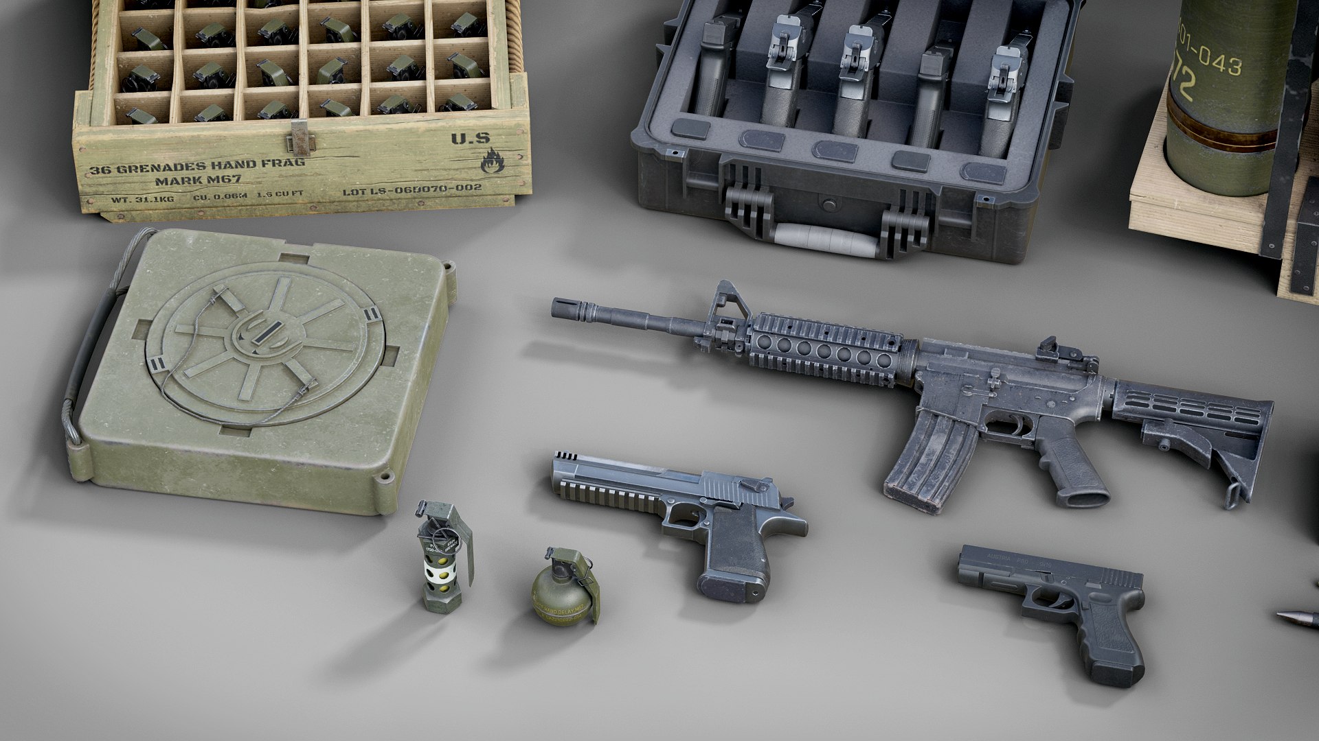 Military Supply Bundle 01 Realtime 3D model https://p.turbosquid.com/ts-thumb/nR/I20BLP/2K/render02/png/1766600999/1920x1080/fit_q87/197ba0fa83997b23f8b263bcb13f905eab0a320a/render02.jpg