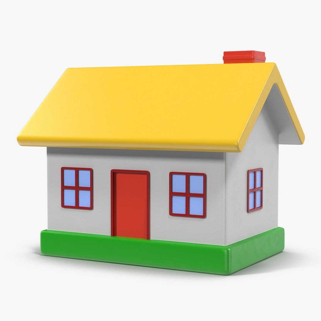 Toy House 3D model preview