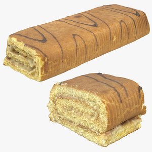 3D Sweet Roll Pastry model