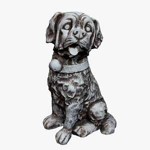 dog statue 3D