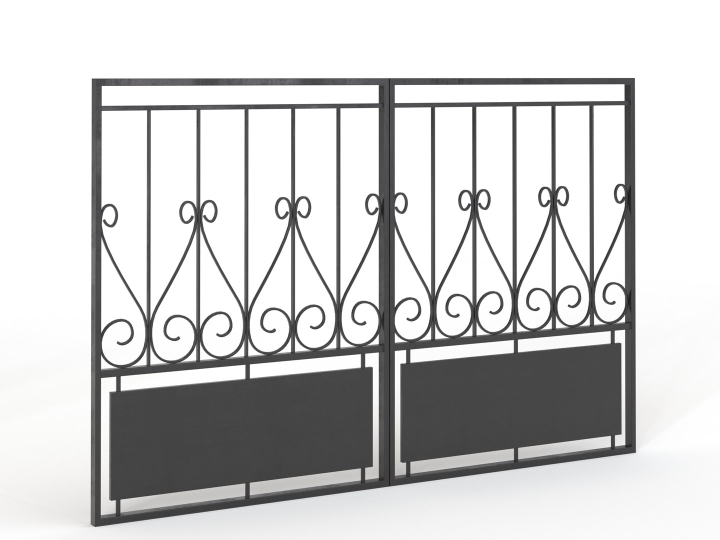 3D Iron Gate model https://p.turbosquid.com/ts-thumb/nR/YejPIF/Gq/gate_preview_06/jpg/1646322079/1920x1080/fit_q87/bc9b3287bf7e51e4beebf16df222c5149956f2c2/gate_preview_06.jpg
