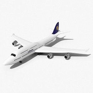 Boeing 747 Airplane 3D Model