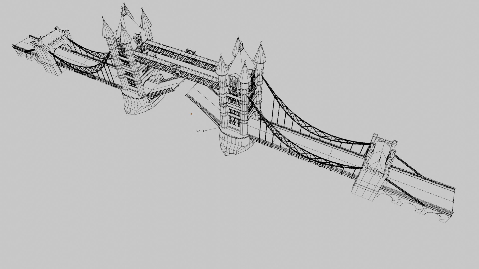 3D Low Poly London Tower Bridge Landmark Model - TurboSquid 2215737