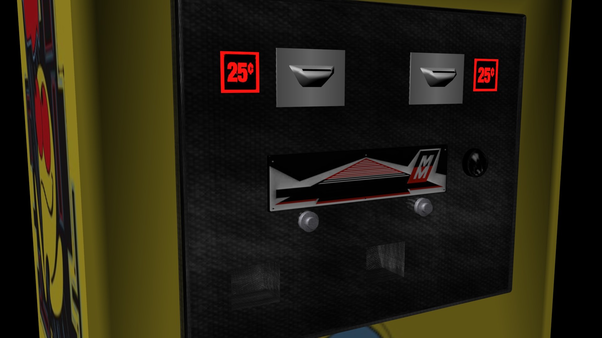 Pac-man Arcade Machine 3d Obj