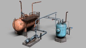 3D model Industrial filtration system