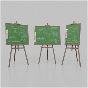 Professional Greenboard Trio - Customizable Standing Writing Board Set
