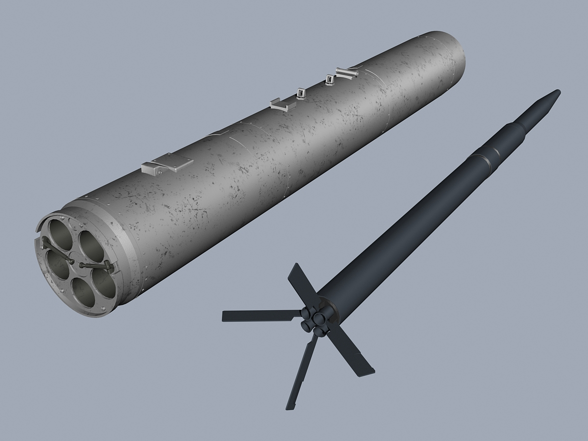 3D rockets pods russian model - TurboSquid 1266298
