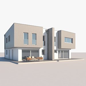 apartment building duplex house model