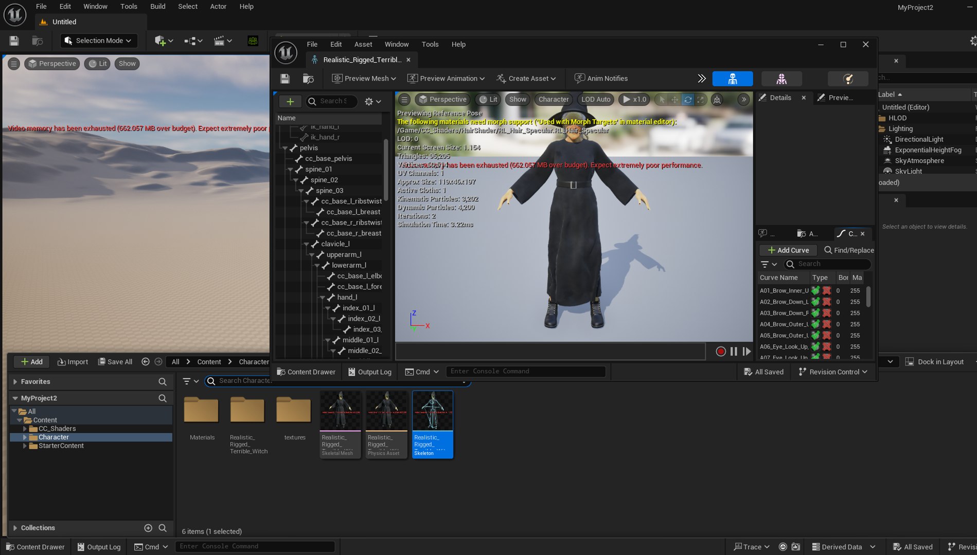 Realistic Rigged Terrible Witch Woman Character 3D Model 3D Model ...