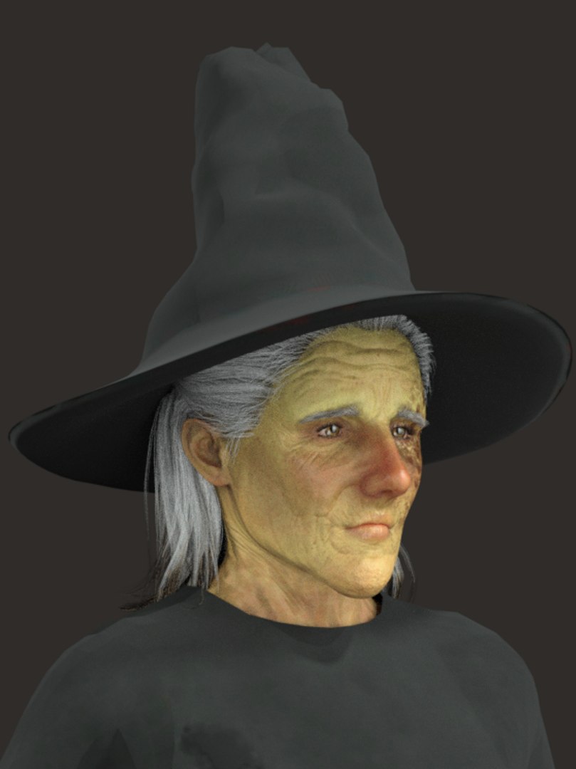 Realistic Rigged Terrible Witch Woman Character 3D Model 3D Model ...