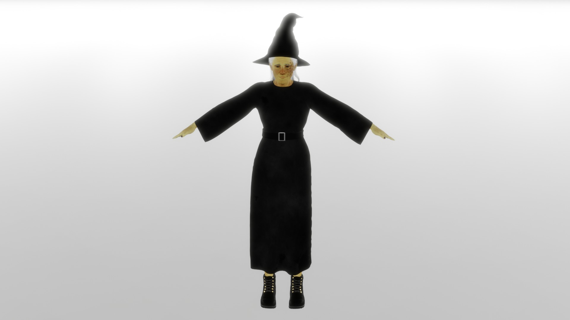 Realistic Rigged Terrible Witch Woman Character 3D Model 3D Model ...