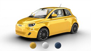 Fiat 500 Hybrid 2026 3d model model