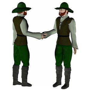 elizabethan peasant artisan 3d pz3