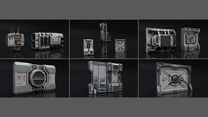 3D model SciFi Architecture Modular 02