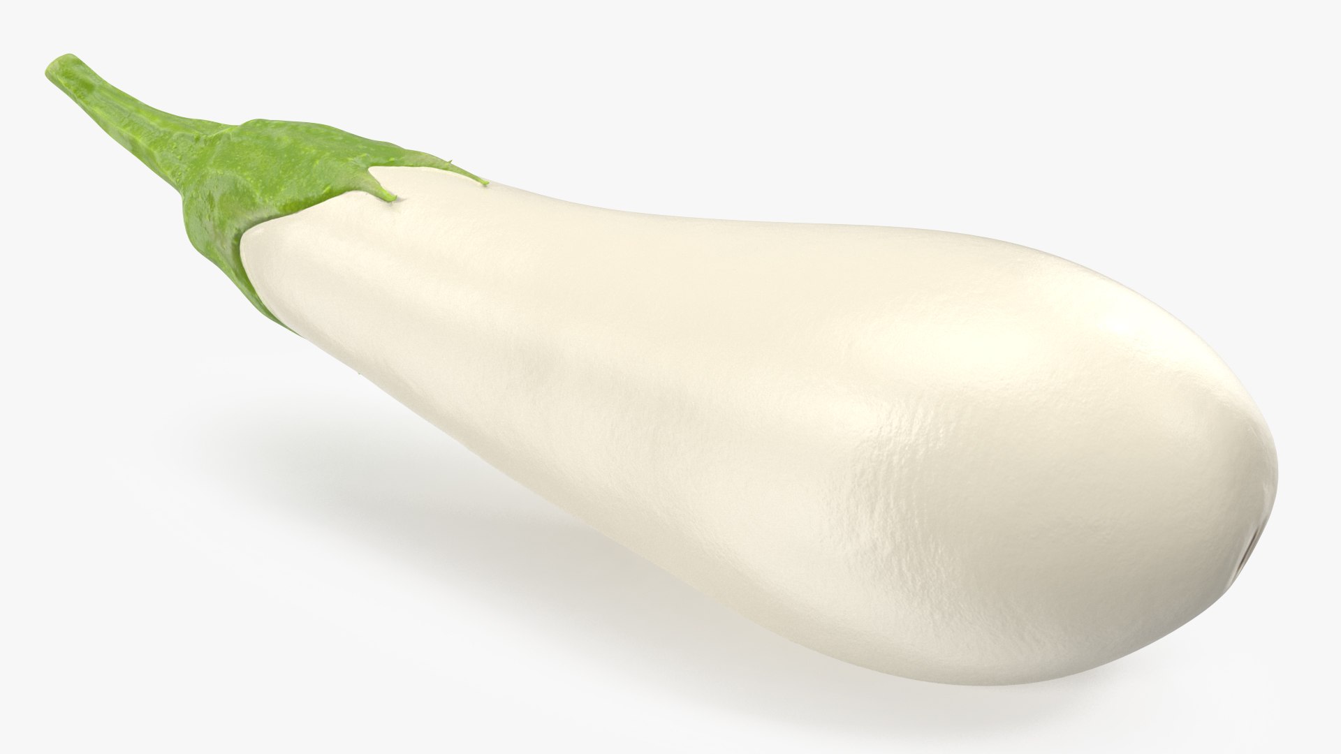 Italian White Eggplant 3D model preview