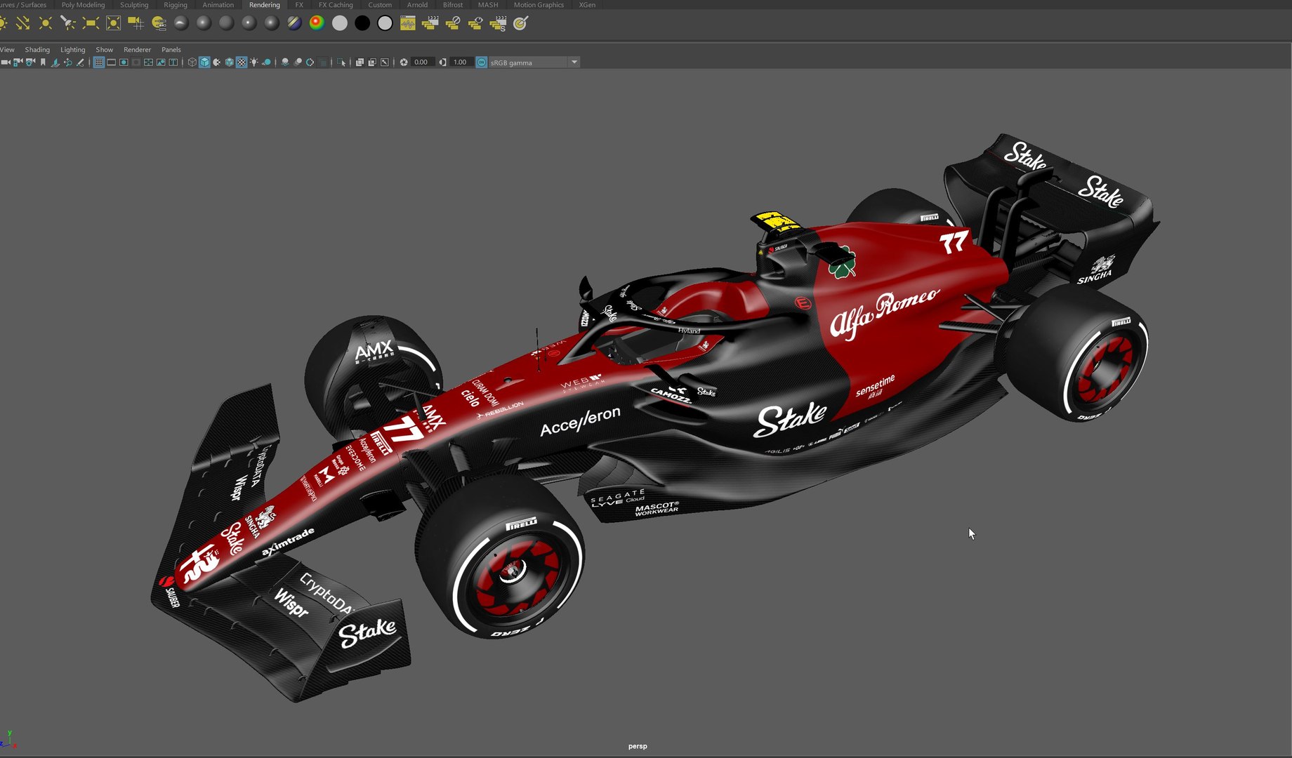 3D F1 Alfa Romeo C43 Season 2023 Model - TurboSquid 2044116