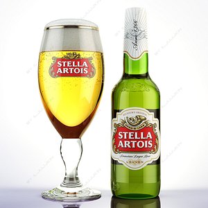 realistic beer stella artois max
