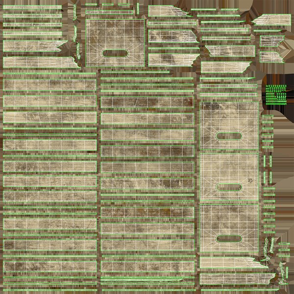 3D Wooden Crate Damaged model TurboSquid 1867705