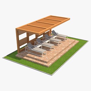 3D model pergola 1